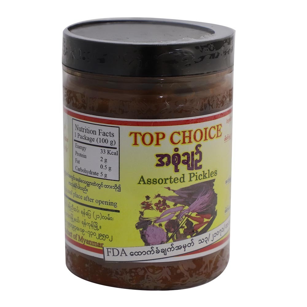Top Choice Pickled Assorted 230G TOP CHOICE Brands ပစ္စည်းအမ