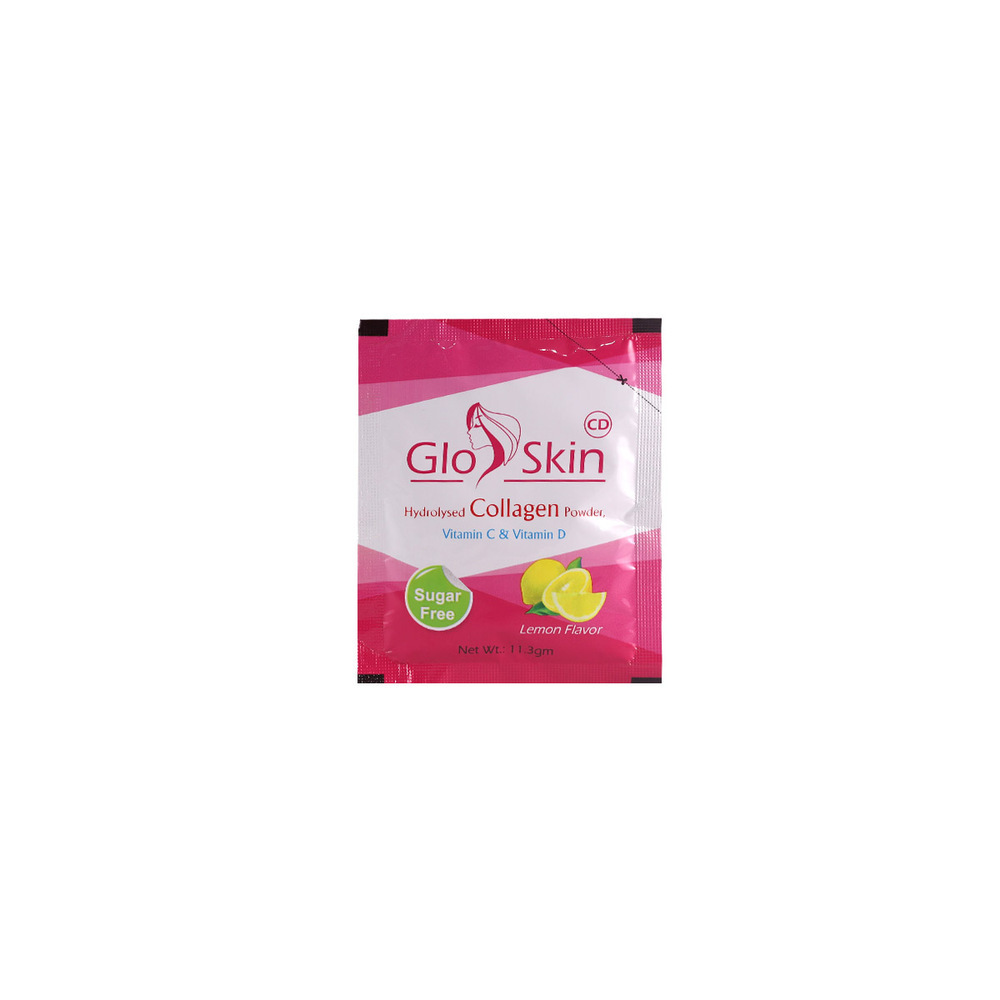 GLO Skin Collagen Powder Lemon 11.3GM (Sugar Free)