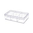 Box Box Transparent Box 
6 dividers BB6236