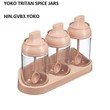 Yoko Tritan Spice Jars - Set 03  HIN.GVB3.YOKO (D x W x C) (240x87x146 MM)