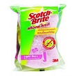3M Scotch Brite Antibac Scrub Sponge Light Duty (Pink)