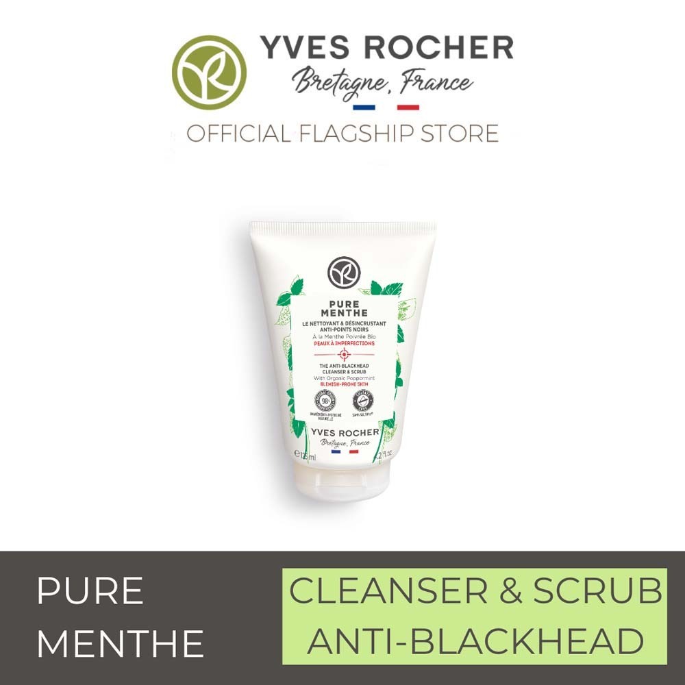 Yves Rocher Pure Menthe Cleanser & Scrub Anti-Blackhead 125ML 44983