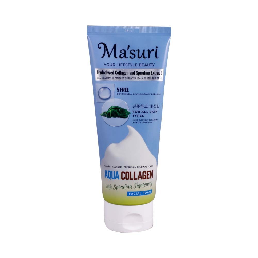 Masuri Aqua Collagen Spirulina Tightening Facial Foam 180ML