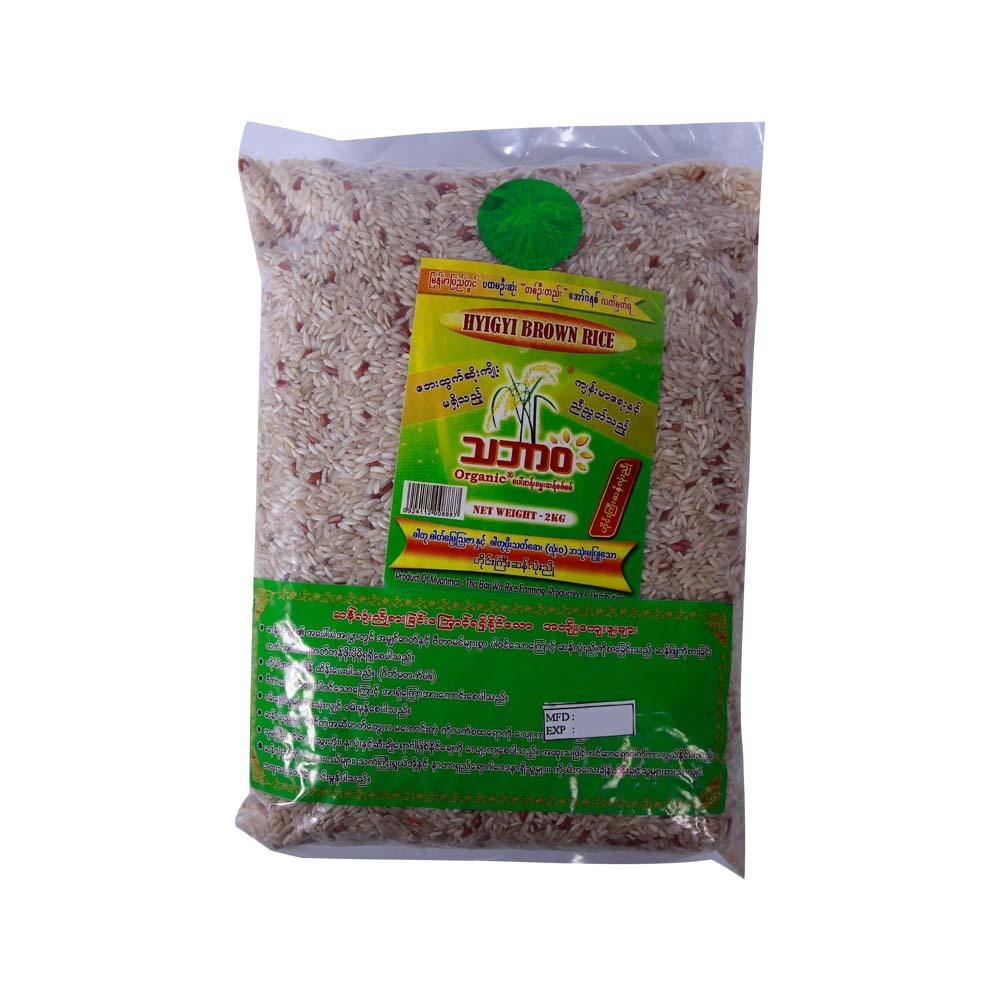 Tha Bar Wa Organic Brown Hyigyi Rice 2KG