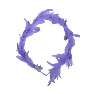 Uncle Gyi LED Glowing Feather Crown Headband Pink 10PCS