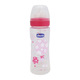 Chicco Baby Well-Being Feeding Bottle 330ML Pink (4M+)