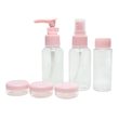 5 in 1 travel bottle set KPT -0120 Pink