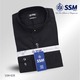 Mandarin Collar Shirt Long Sleeve Large (True Black) SSM-O-P-S-028