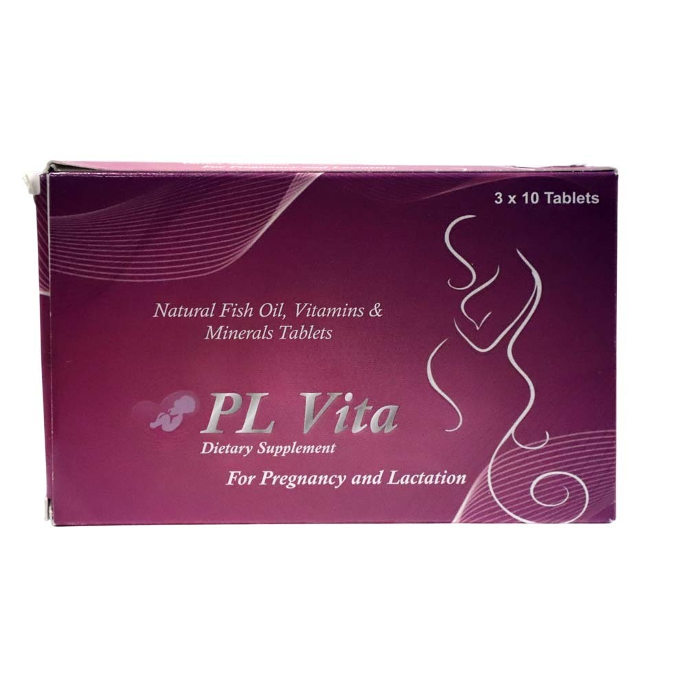 PL Vita Natural Fish Oil Vitamin & Mineral 10PCS x3