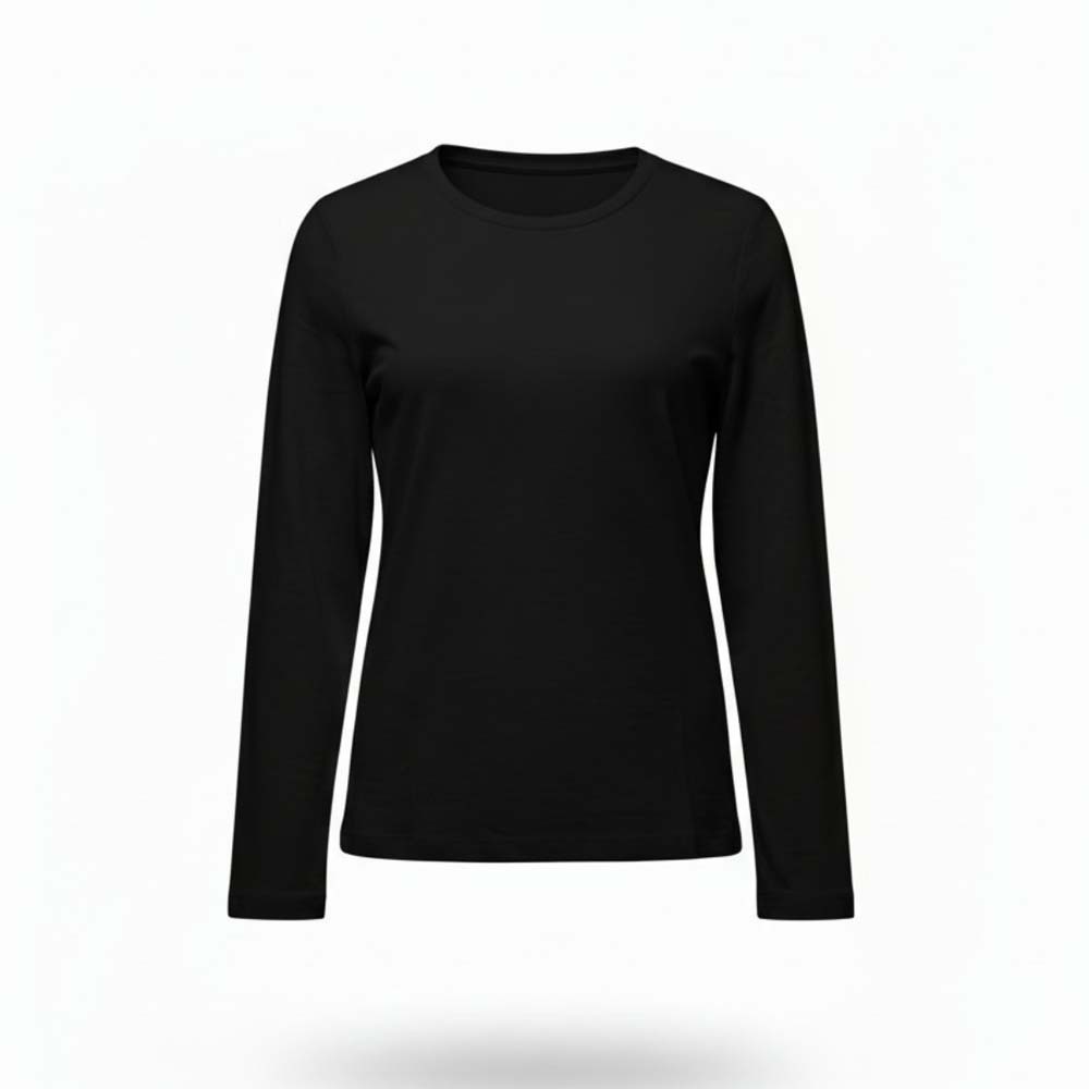 223204101022 Bossini Ladies T-Shirt FW 22 Black ( L )