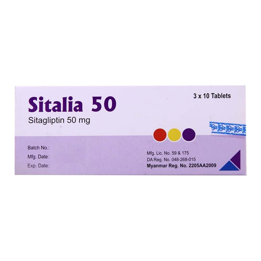 Sitalia 50 Sitagliptin 10PCSx3