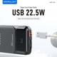 Konfulon A53Q (10000mAh Fast Charging 22.5W Built-in Cable Power Bank) Black