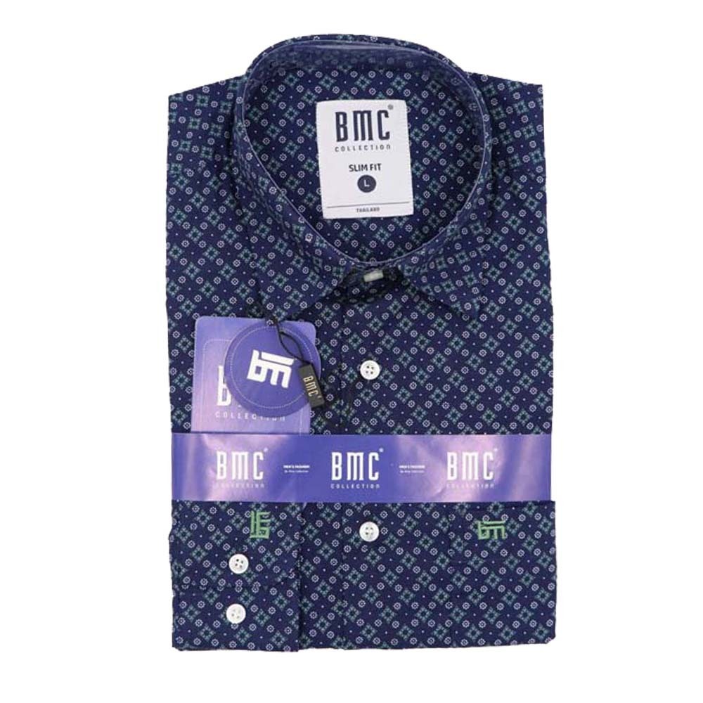 BMC Slimfit Shirts Long Sleeve 1310058 (Design-2) XL