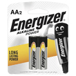 Energizer Alkaline Battery Aa Size 2`S(Card)