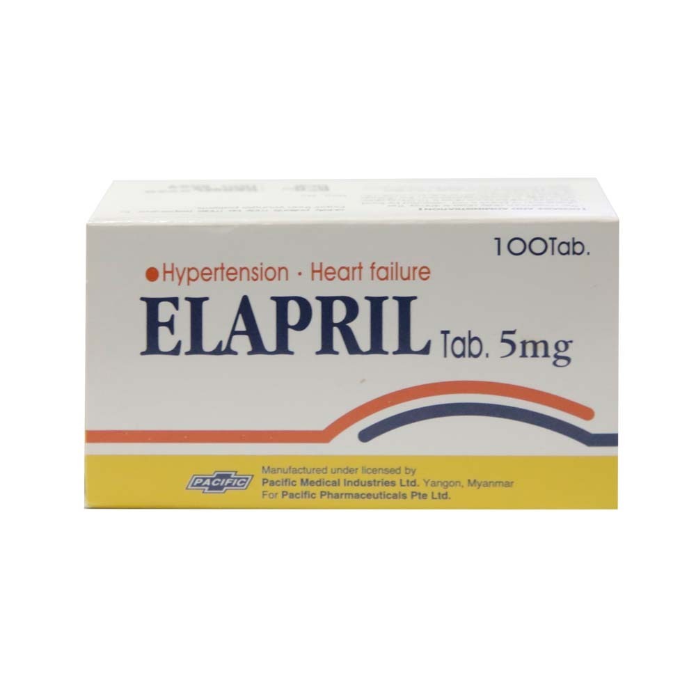 Elapril Enalapril 5MG Tablet 10PCS x 10