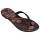 Grendha + Acai Energia Fem Flip (No-6) Flowers Black 118060AT38806