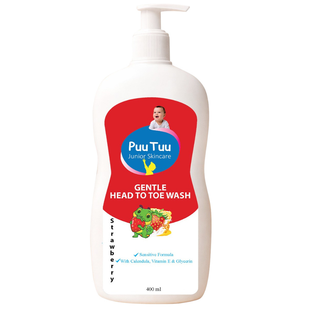 Puu Tuu Gentle Head To Toe Wash (Strawberry) 400ML