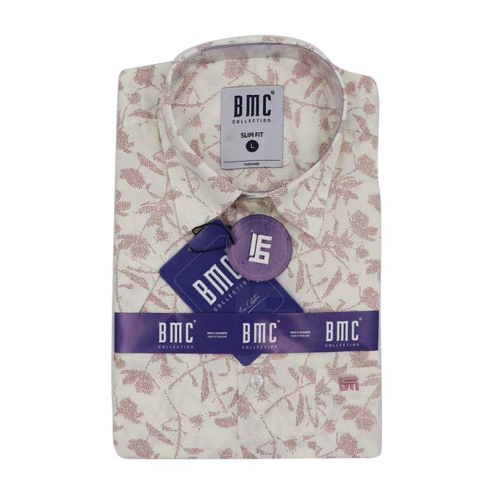 BMC Slimfit Shirts Short Sleeve 2310059 (Design-3) Medium