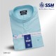 Madarin Collar Shirt Short Sleeve 2XL (Cyan Blue) SSM-O-P-S-027