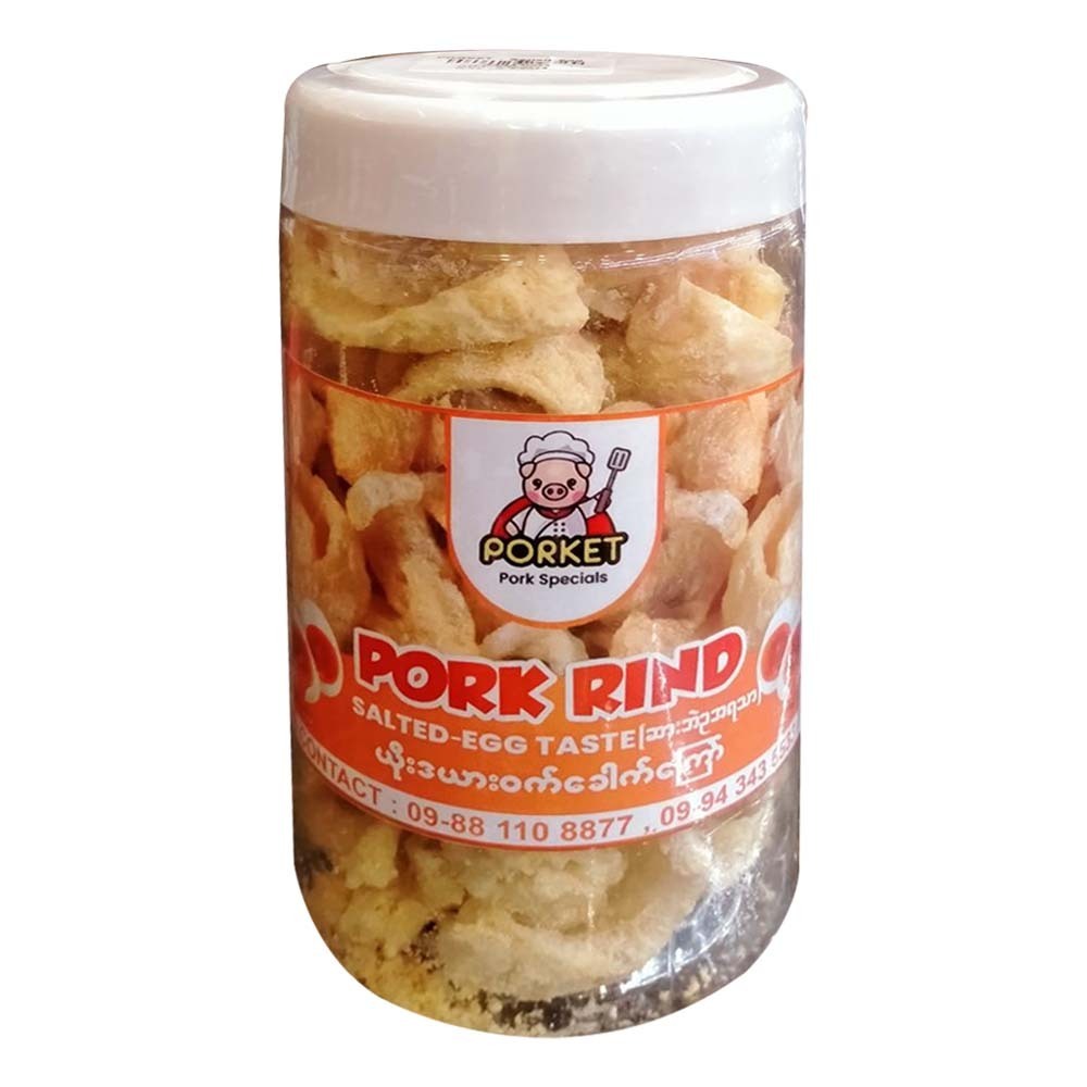 Porket Pork Rind Salted Egg 135G