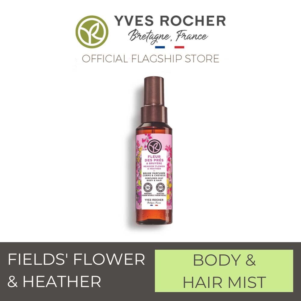 Yves Rocher Body And Hair Mist Fields' Flower & Heather 100ML 68199