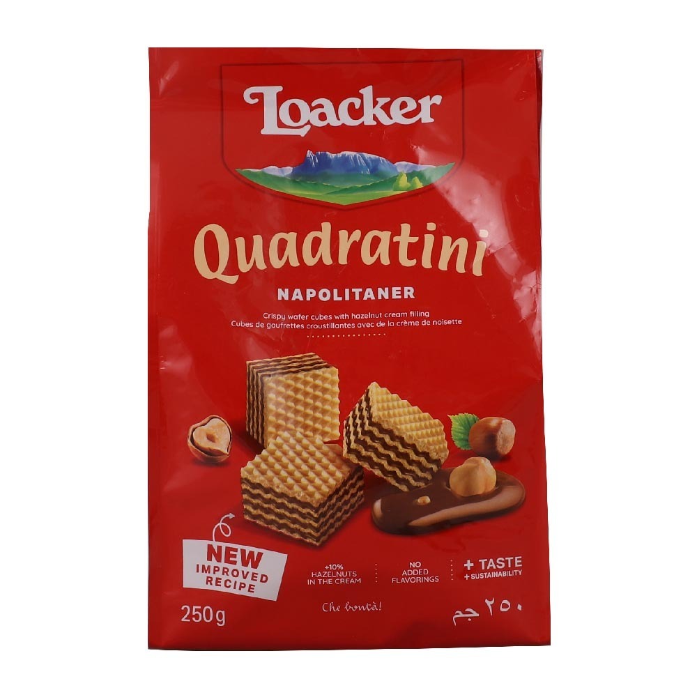 Loacker Wafer Cubes With  Hazelnut 250G