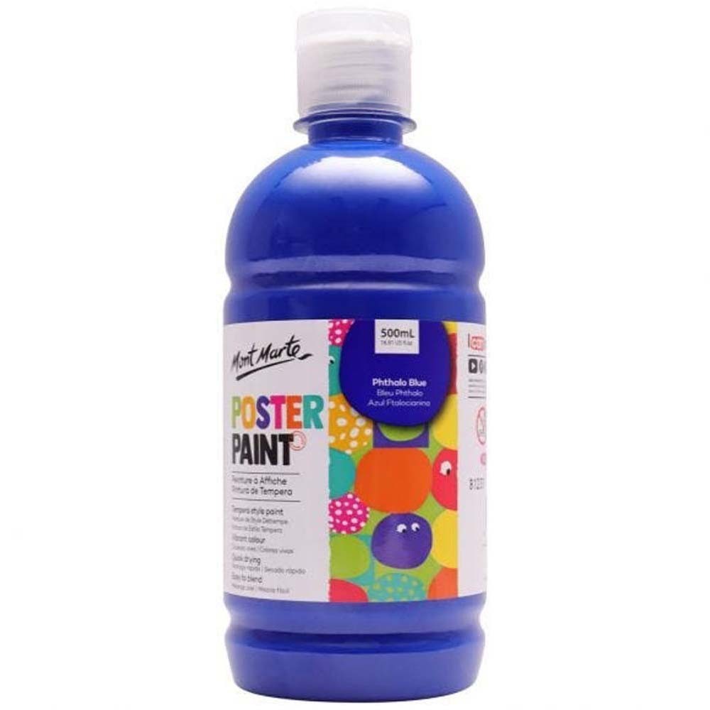 MM Poster Paint 500ML - Phthalo Blue