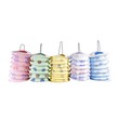 Uncle Gyi Round Flower Paper Pattern Lantern 10PCS 5x6in