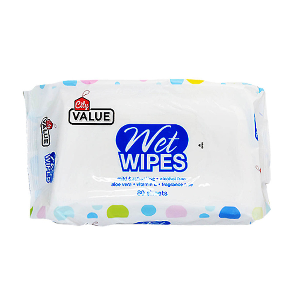 City Value Wet Wipes 80Sheets