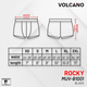Volcano Men Boxer MUV-B1001 (Dark Gray) (XS)