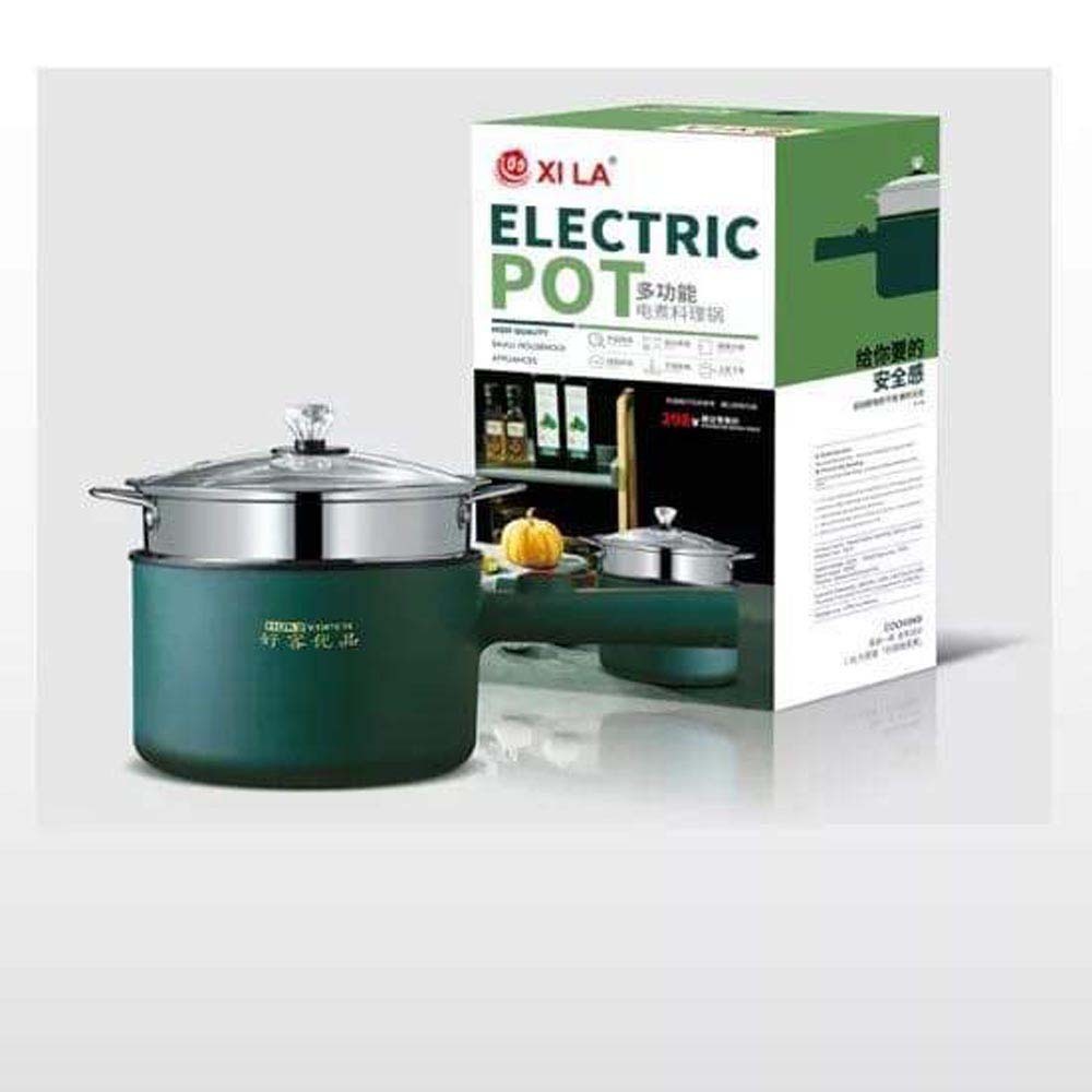Electronic pot( 2 ထပ်)2ထပ်အိုး ပုံသစ်စတီးပေါင်းဇကာပါ