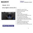 Sony Compact Digital Camera ZV-1 Black