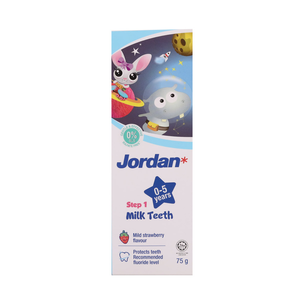 Jordan Child Toothpaste Step1 0-5 Years Straw 75G