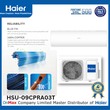 Haier Air Con Split Type 1hp HSU-09CPRA03TF