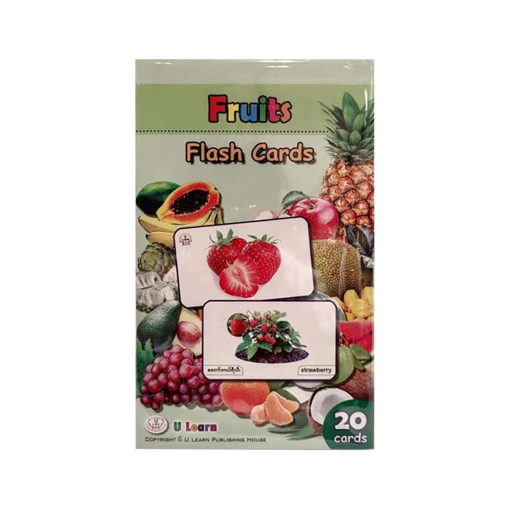 U Learn Fruits Flash Cards Box