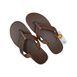 Sin Pauk Men Leather Slipper SPM-022 Brown (No-42)