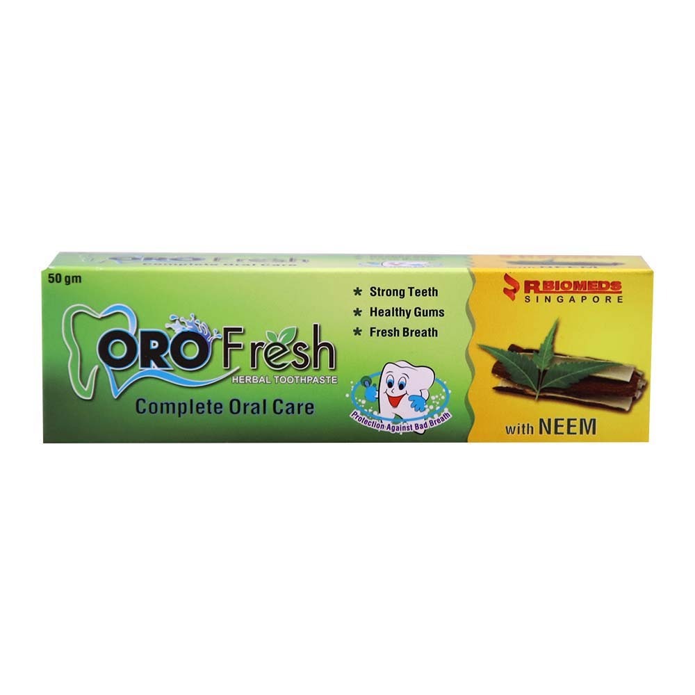 Oro Fresh Herbal Toothpaste Neem 50G