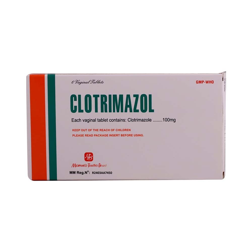 Clotrimazol Clotrimazole 100MG Vaginal Tab 6PCS