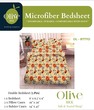 Olive Microfiber Double Bedsheet 5PCS Set Olive(D)-8777O