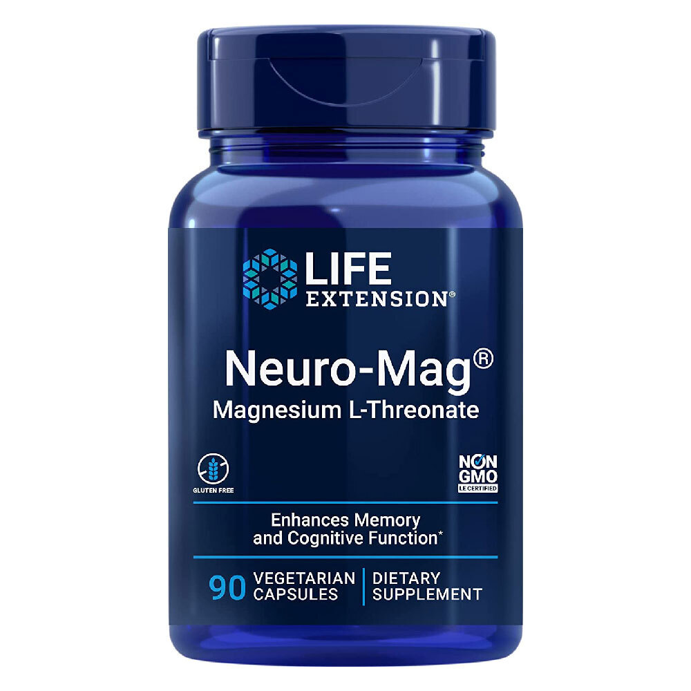Neuro-Mag (Magnesium L-Threonate) 90 Vegetarian Capsules LE00003