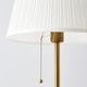 Ikea Arstid Floor Lamp, Brass/White