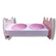 Gue Pet Cat Bowl With Stand Pink