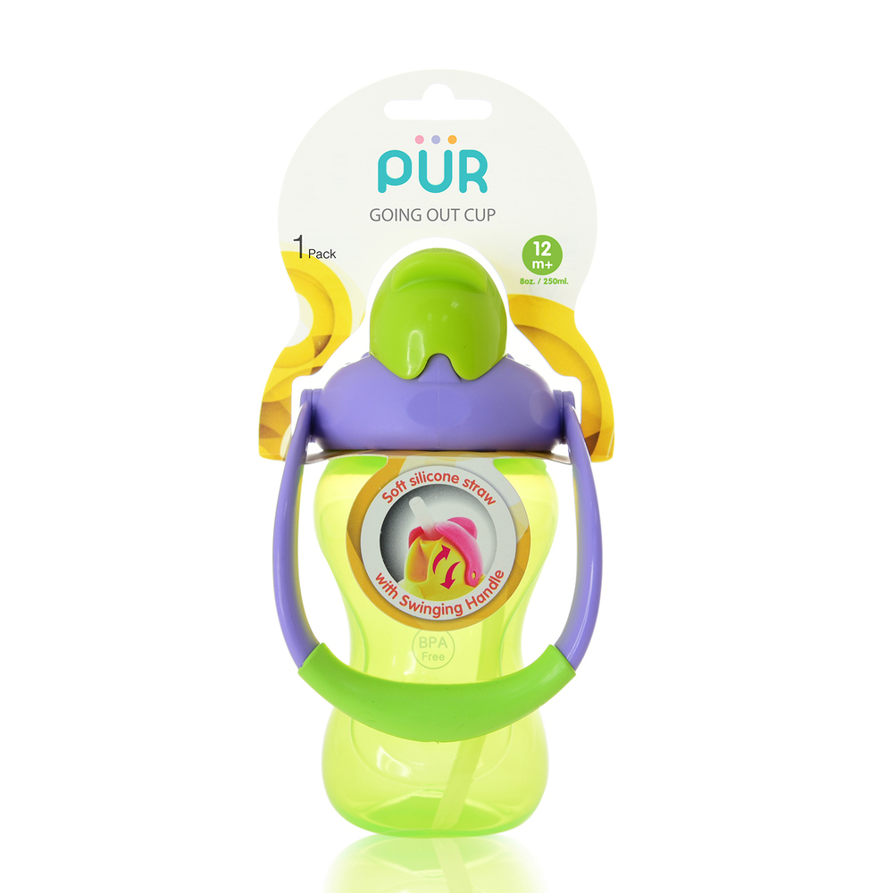 Pur Go'In Out Cup 8OZ / 250ML (9007) (Assorted Color: Pink/Orange/Green)