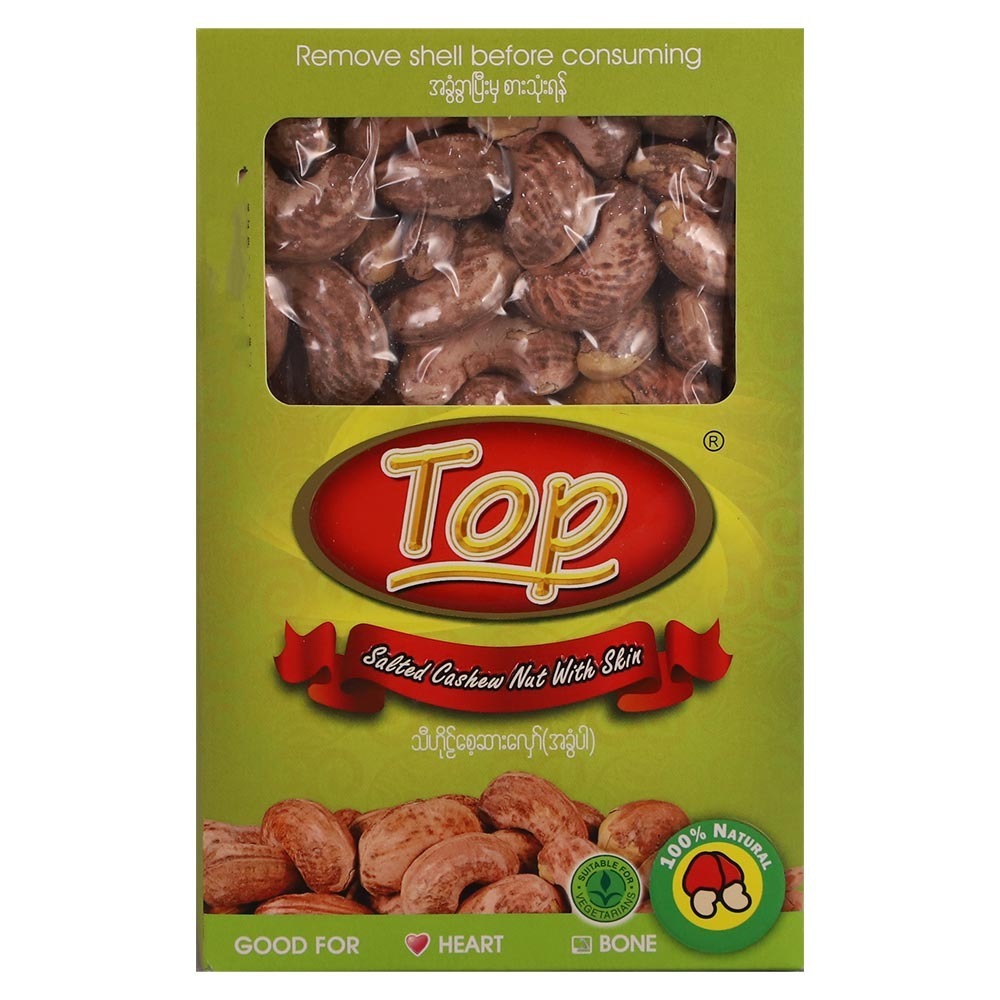 Top Salted Cashew Nut With  Skin 500G