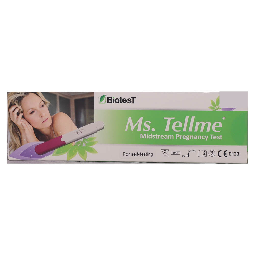 Biotest Ms Tellme Midstream Pregnancy Test