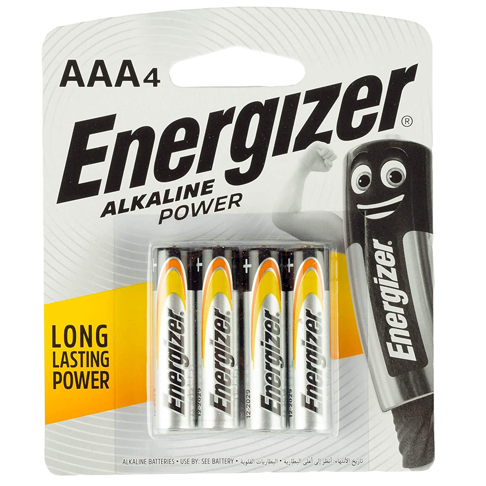 Energizer Alkaline Battery AAA Size 4PCS (Card)