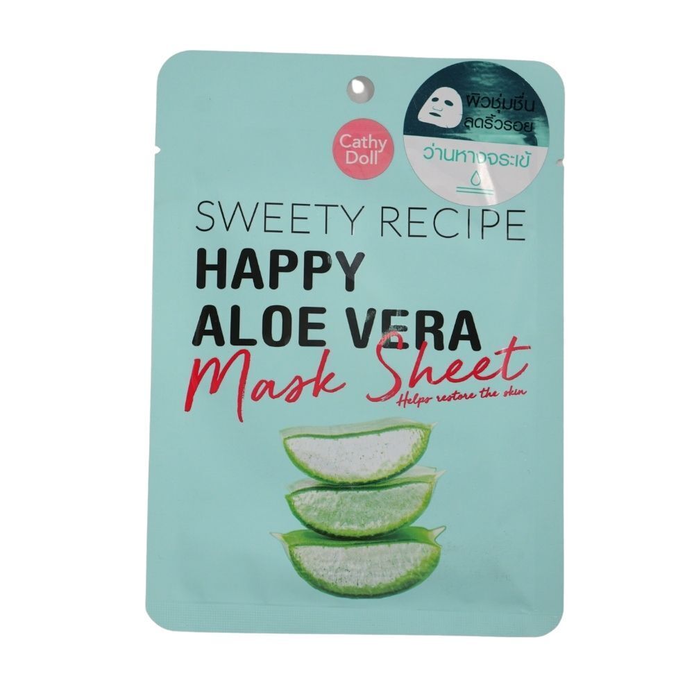 Cathy Doll Sweety Recipe Happy Aloe Vera Face Mask Sheet 25G