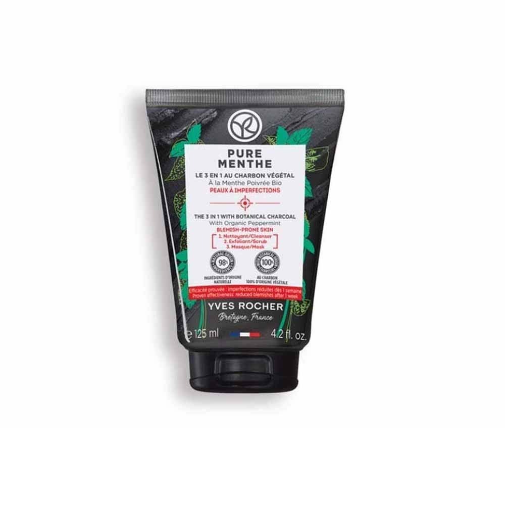 Pure Menthe The 3-In-1 Charcoal Black Mud 125ML 42885