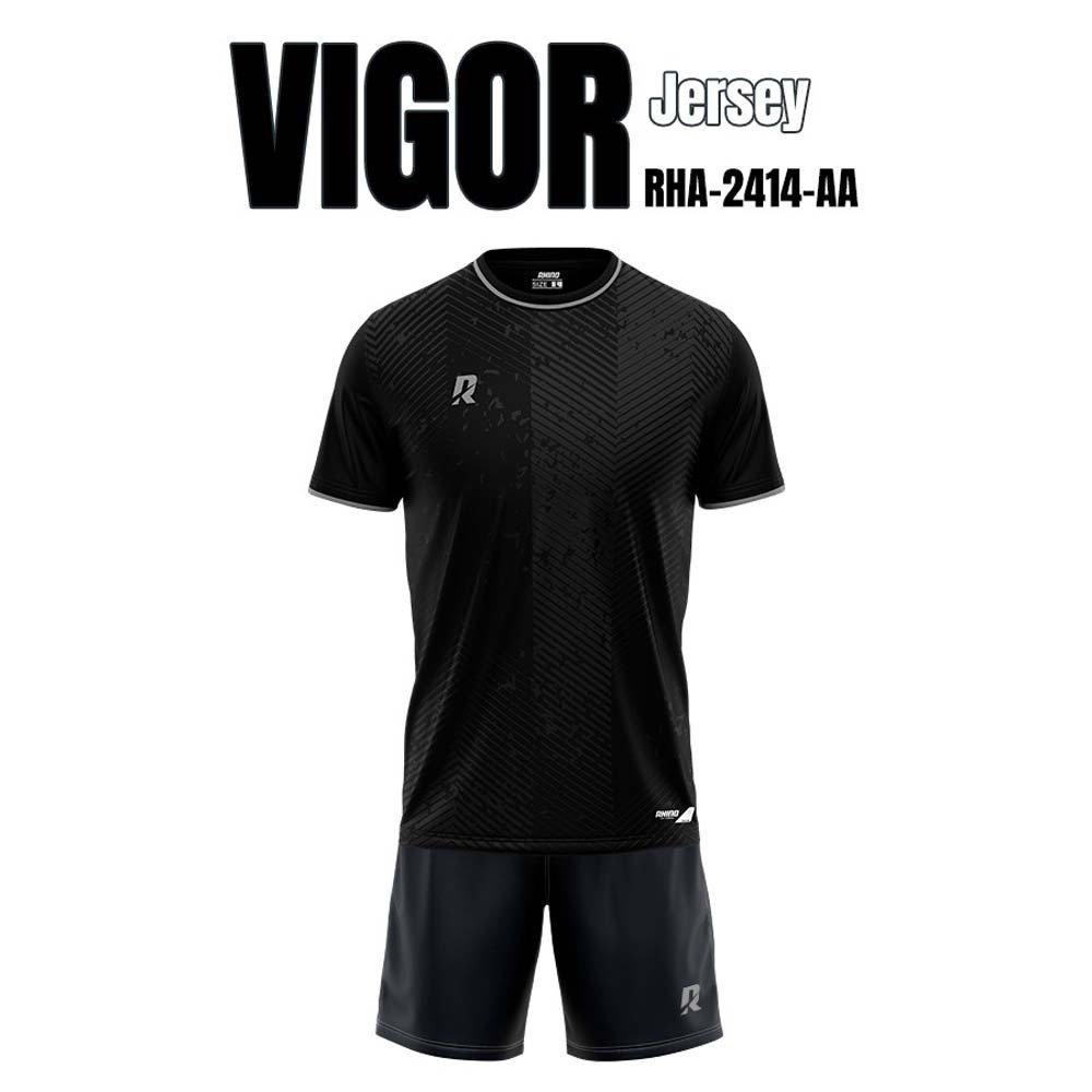 Rhino Vigor Jersey Black RHA-2414-AA-XL