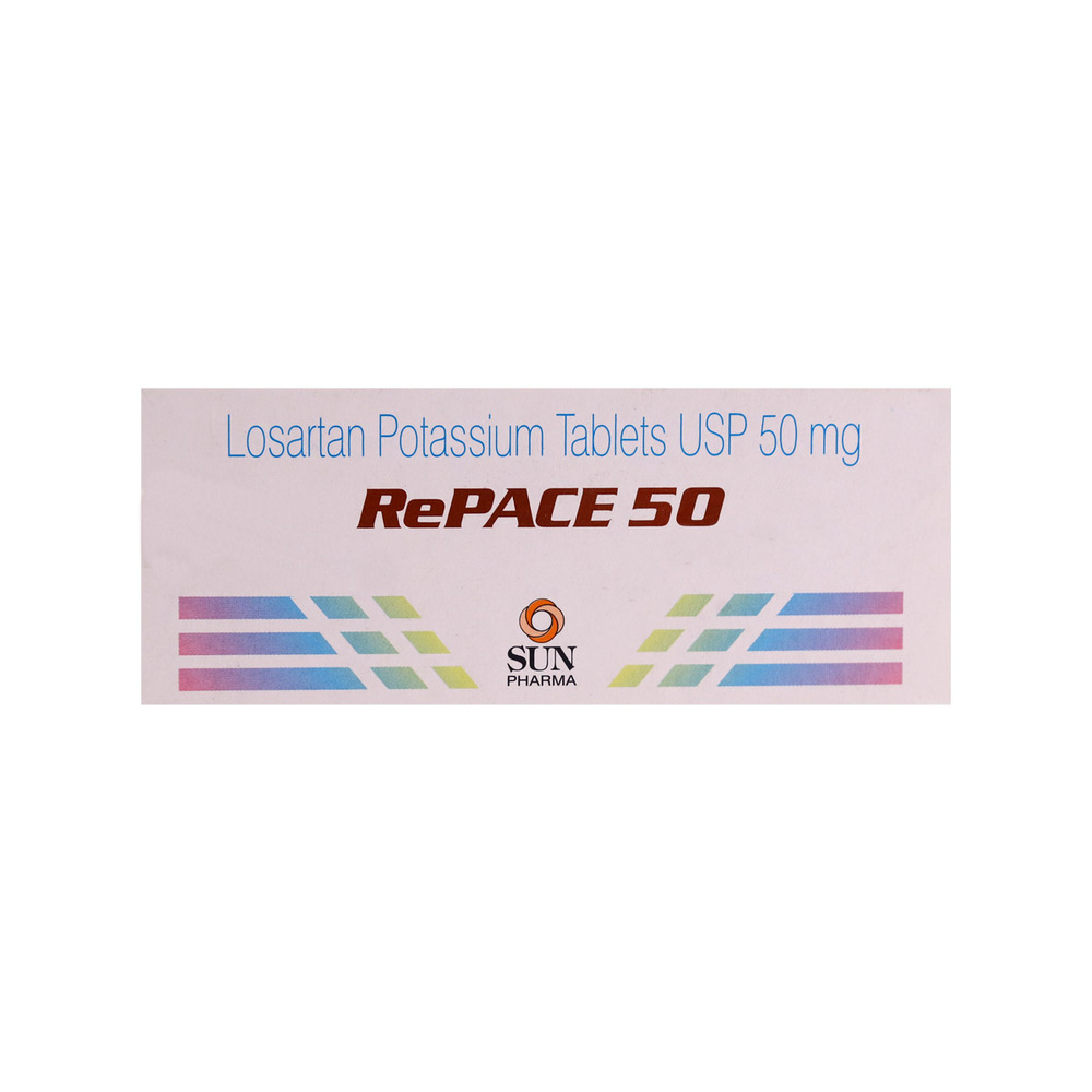 Repace 50 Losartan Potassium 10Tablets 1X10